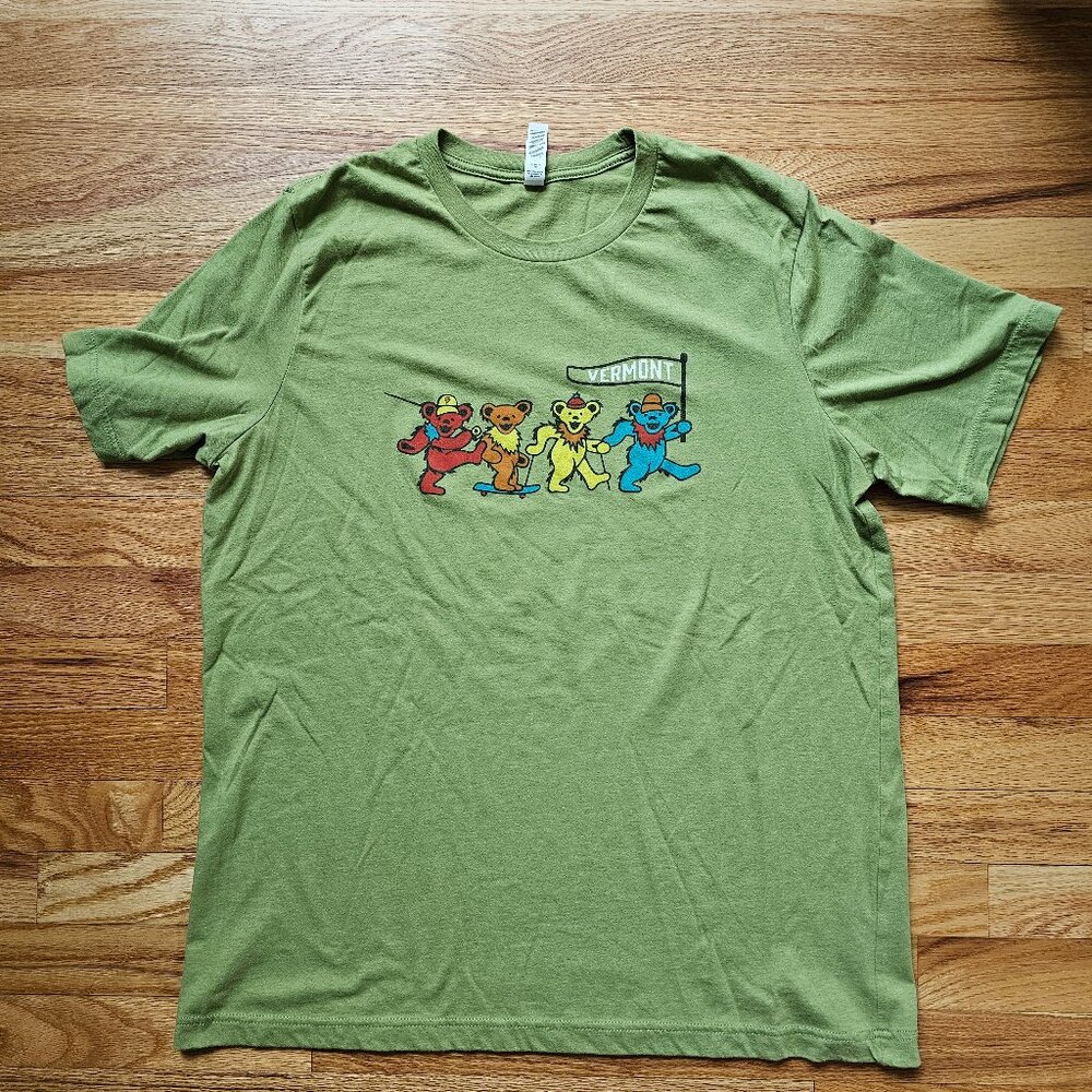 Grateful Dead Dancing Bears Vermont Tee XL